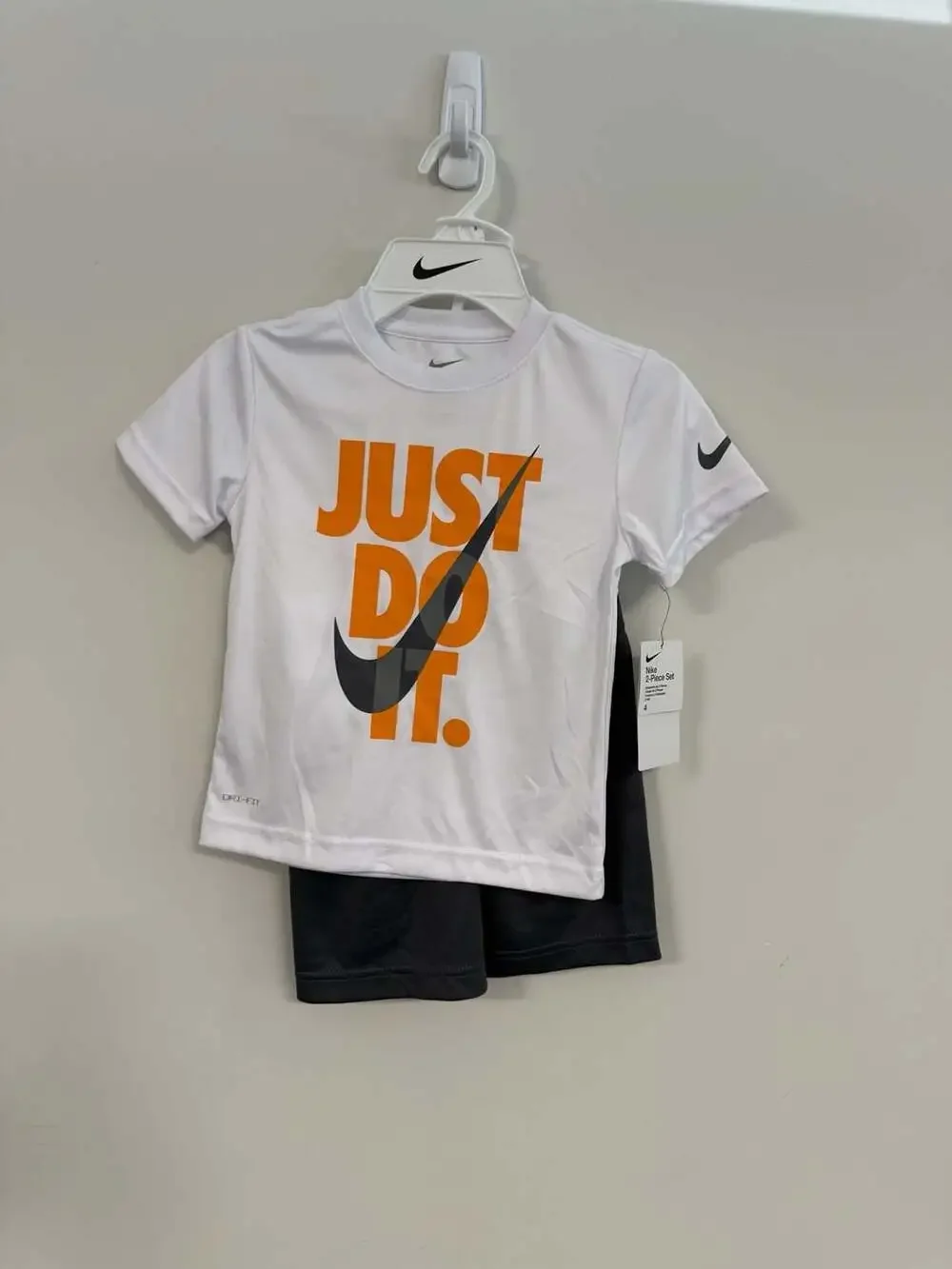 Nike Kids' Dri-FIT Just Do It 2-Piece T-Shirt and Shorts Set, Size 4 - Picture 1 of 5
